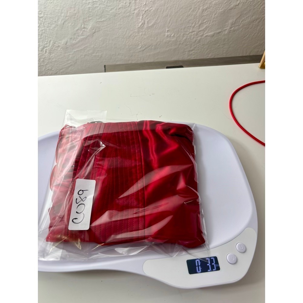 Halter Top Womens Medium Red Satin Tie Y2K Dark Romance‎ Coquette Clubwear Bold - Picture 13 of 13